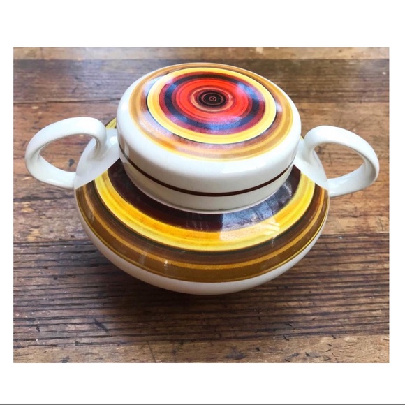 Mid Century Modern Vintage Sugar Bowl Creamer Set - Picture 3 of 7